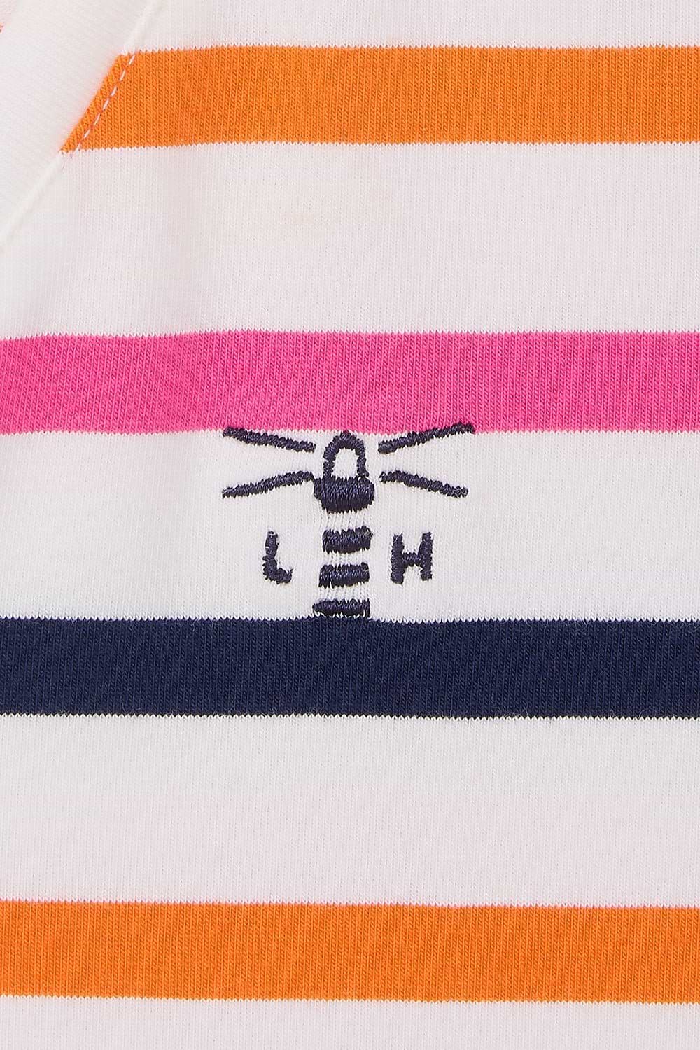 Ariana Tee - Orange Pink Stripe-Lighthouse