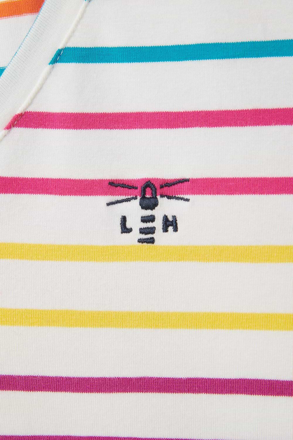 Ariana Top - Teal Pink Stripe - Lighthouse