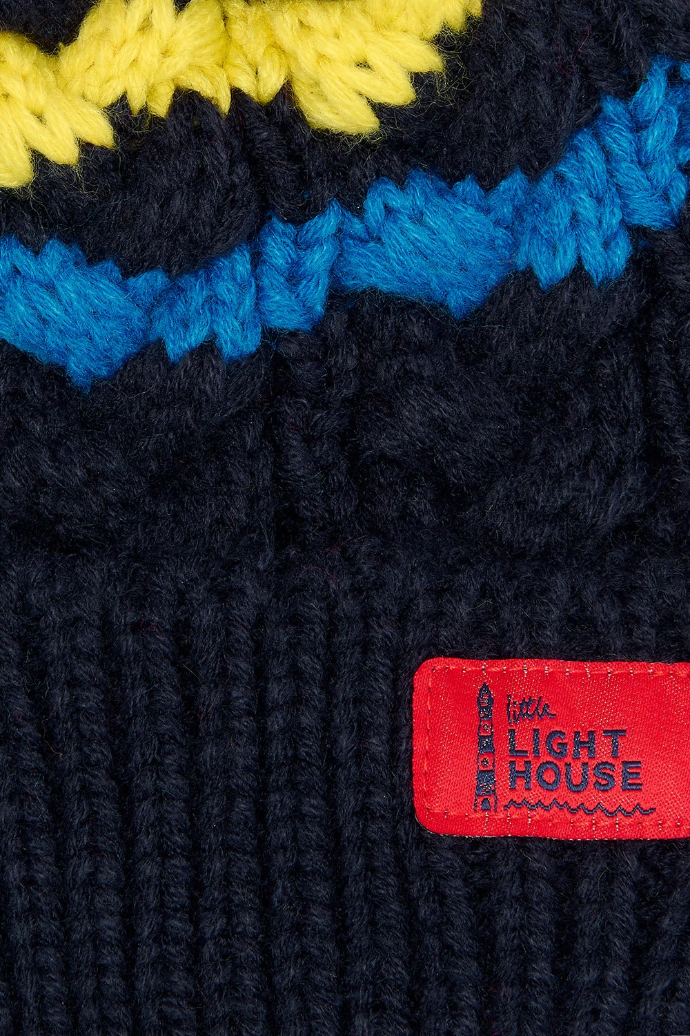Bobbie Bobble Hat - Navy Red-Lighthouse