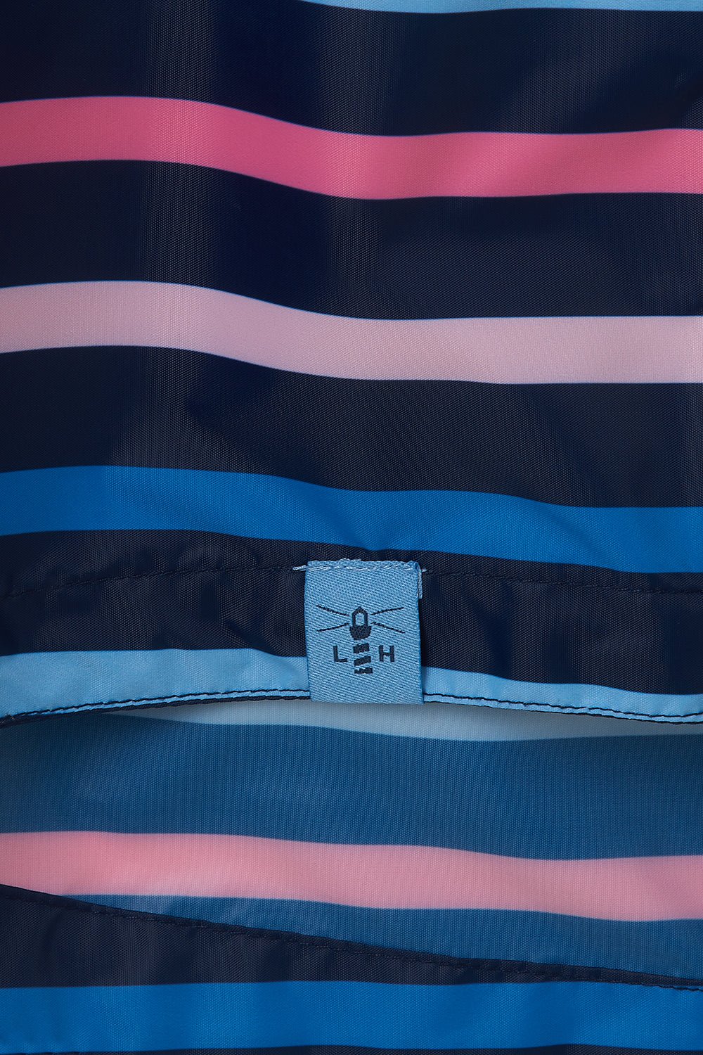 Cara Rain Parka - Blue Pink Stripe-Lighthouse