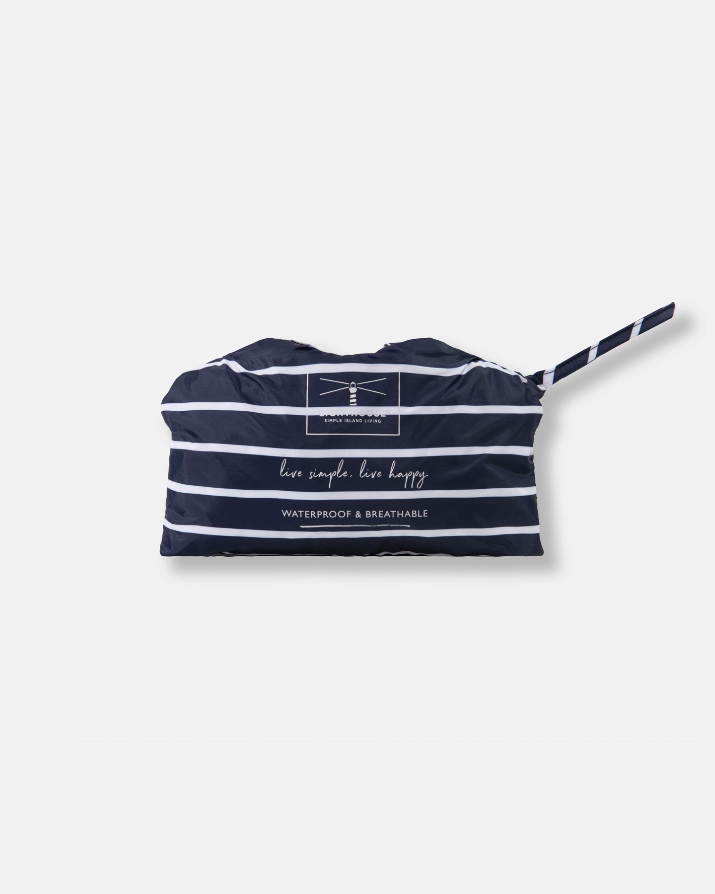 Cara Rain Parka - Navy Stripe - Lighthouse