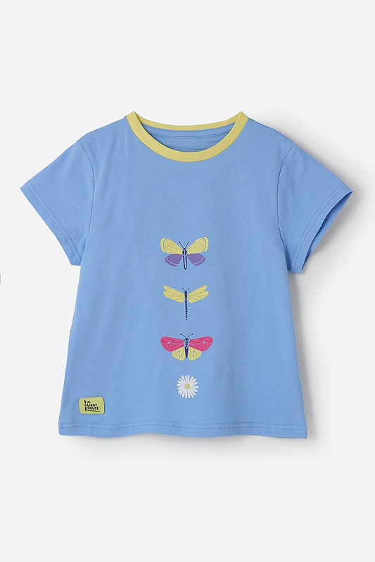 Causeway Short Sleeve - Butterfly Print - Lighthouse