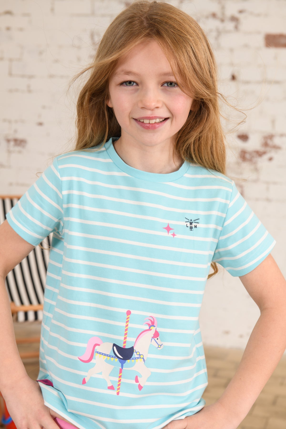 Causeway Short Sleeve - Carousel Print - Lighthouse