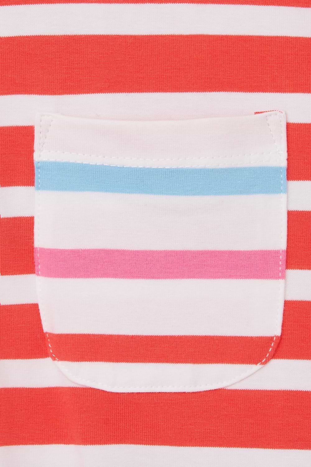 Causeway Tee - Watermelon Stripe-Lighthouse