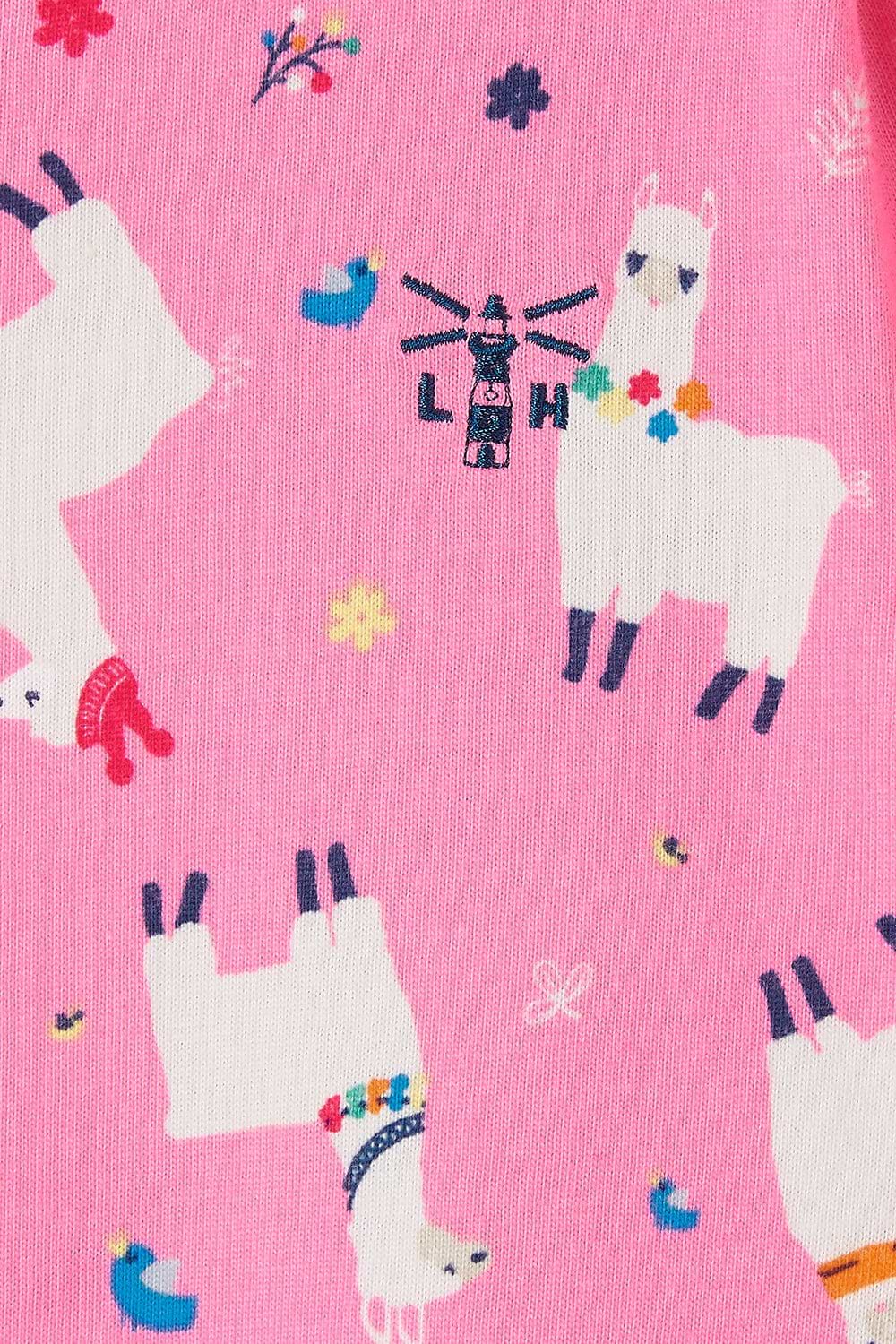 Ellie Dress - Llama Print - Lighthouse