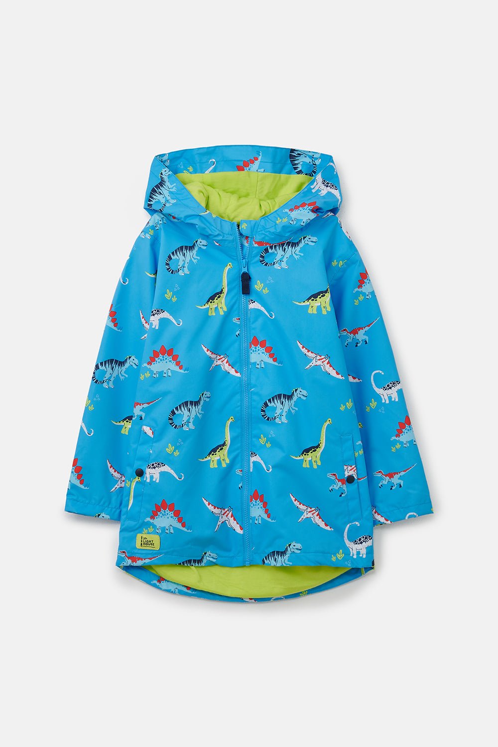 Ethan Jacket - Blue Dino Print-Lighthouse