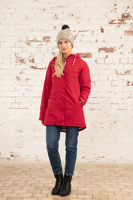 Eva Long Coat - Red-Lighthouse
