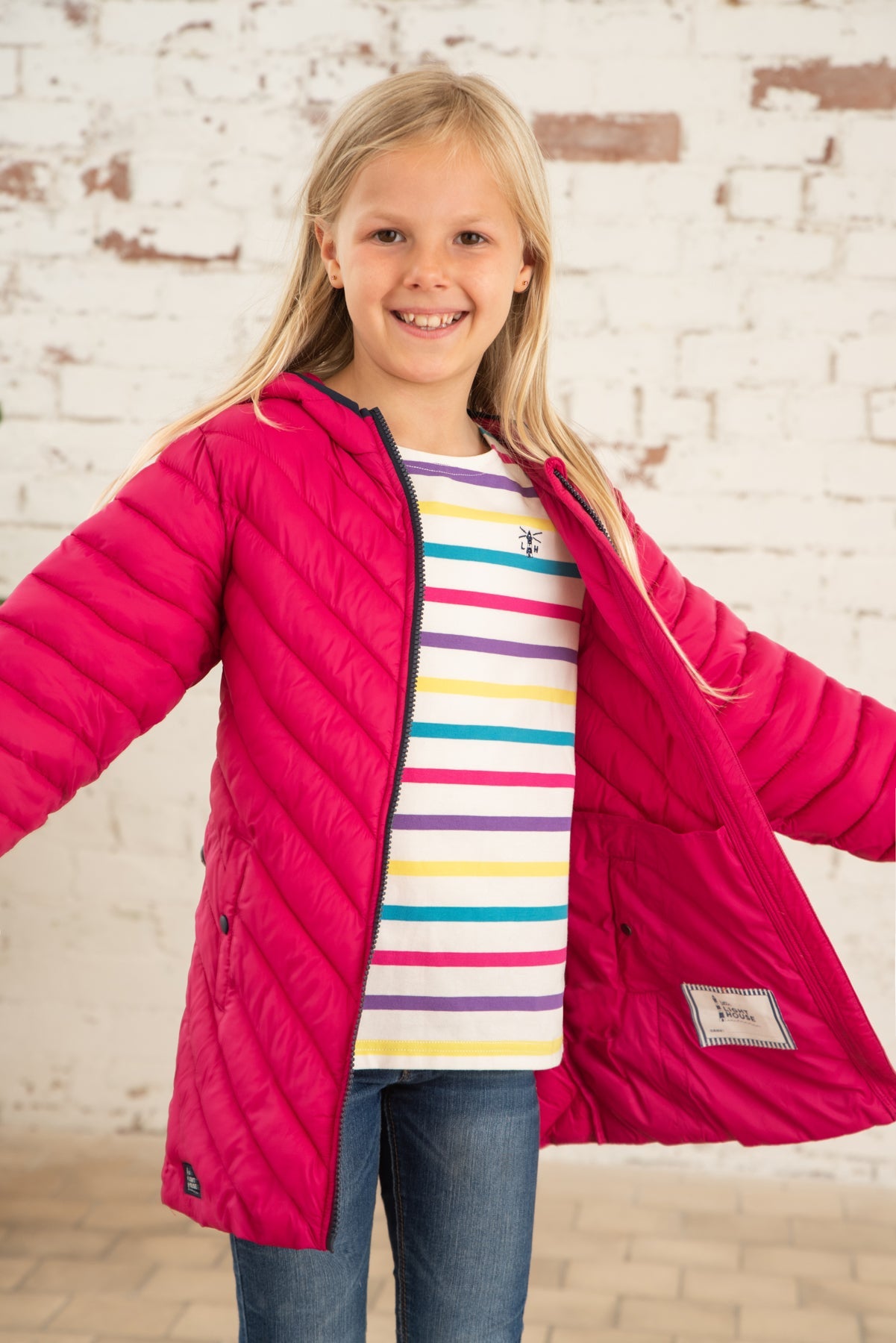 Georgia Coat - Bright Pink-Lighthouse