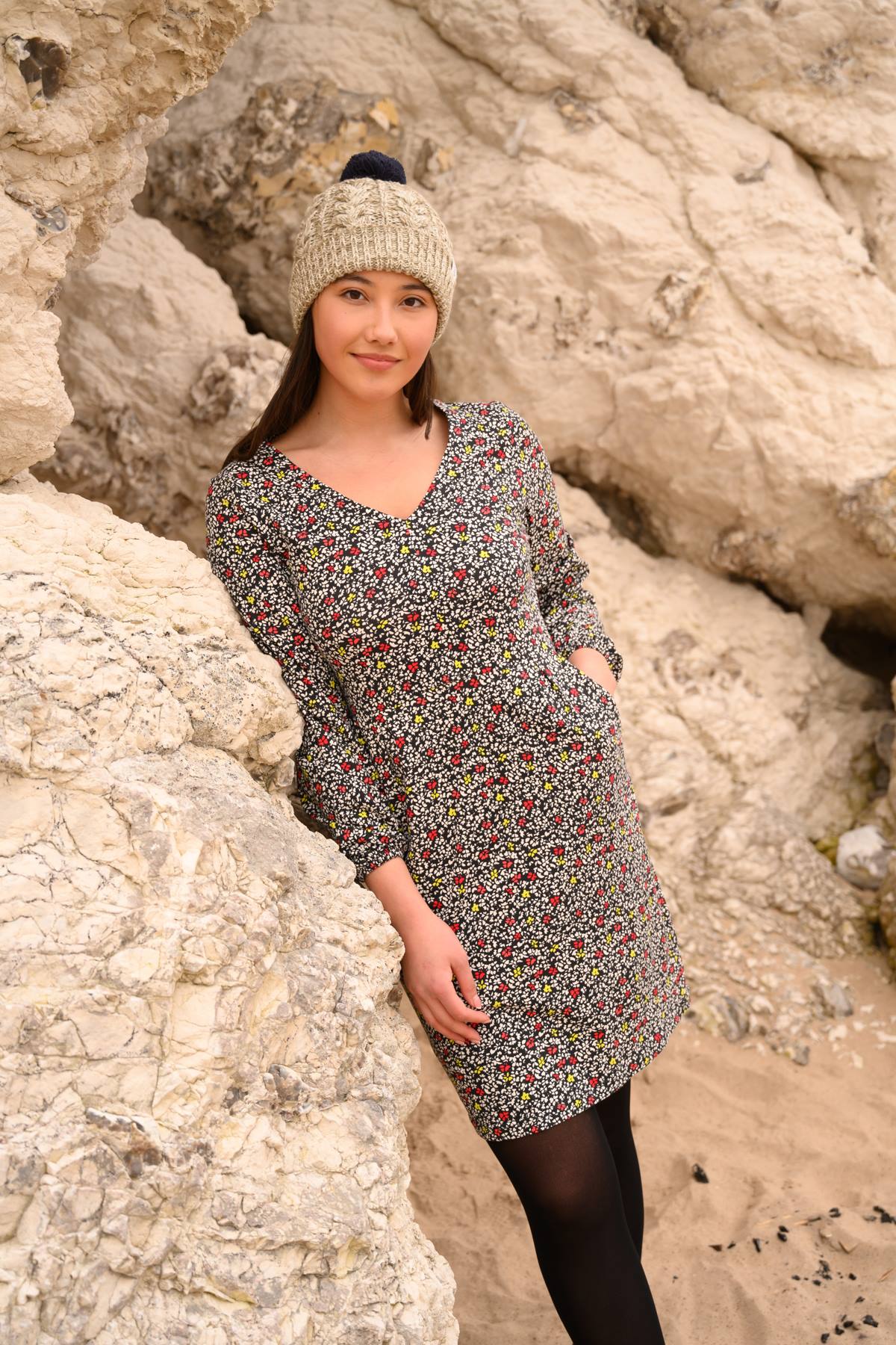 Isla Dress - Red Apple Floral-Lighthouse