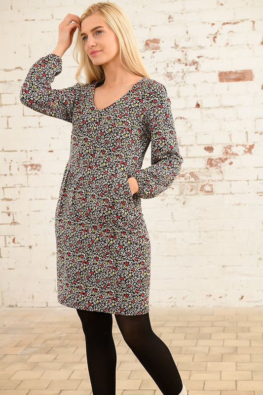 Isla Dress - Red Apple Floral-Lighthouse