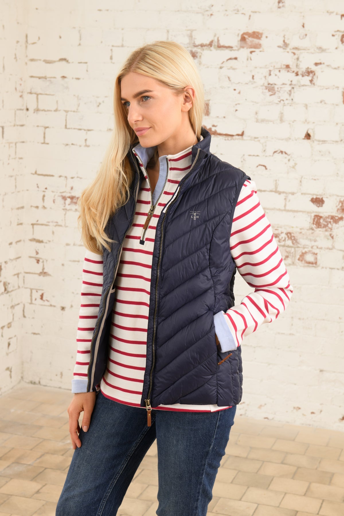 Laurel Gilet - Navy Blue-Lighthouse
