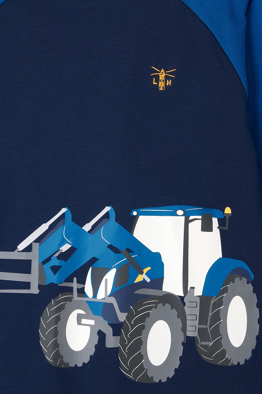 Mason Top - Blue Front Loader-Lighthouse