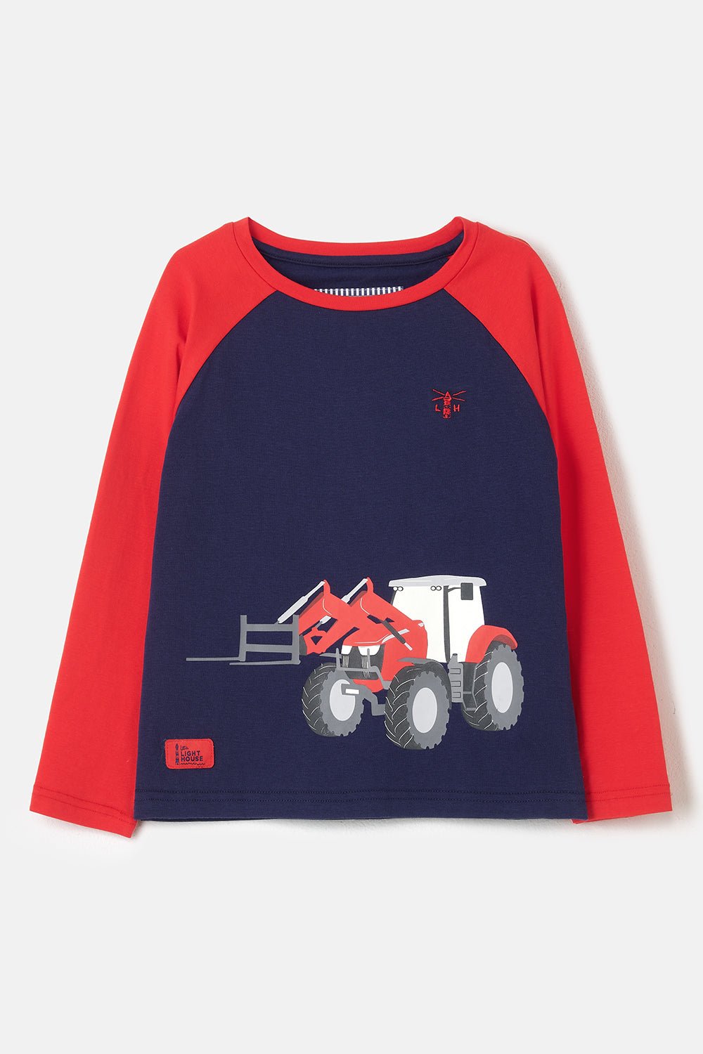 Mason Top - Red Front Loader-Lighthouse