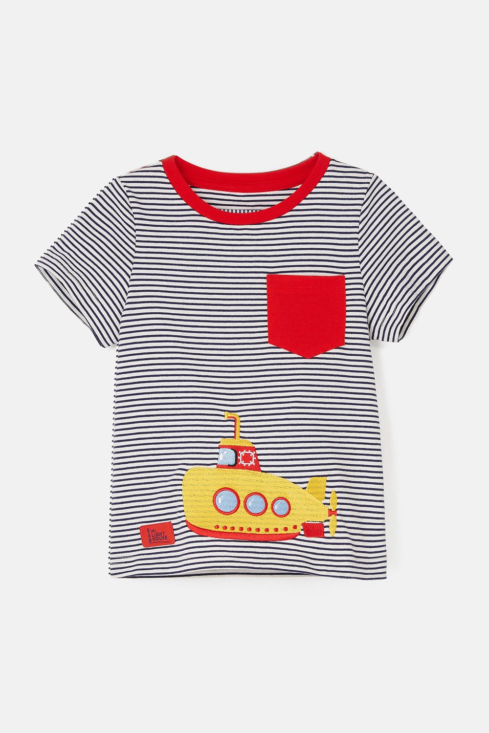 Oliver Short Sleeve Top - Eclipse Stripe Submarine-Lighthouse