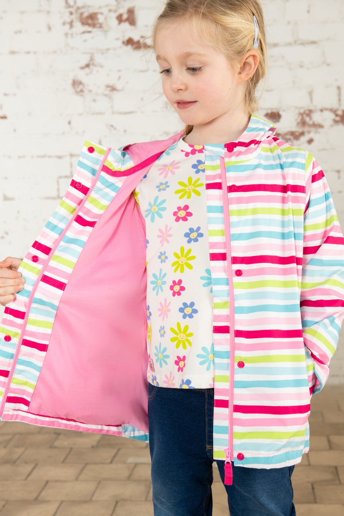 Olivia Jacket - Multi Stripe-Lighthouse