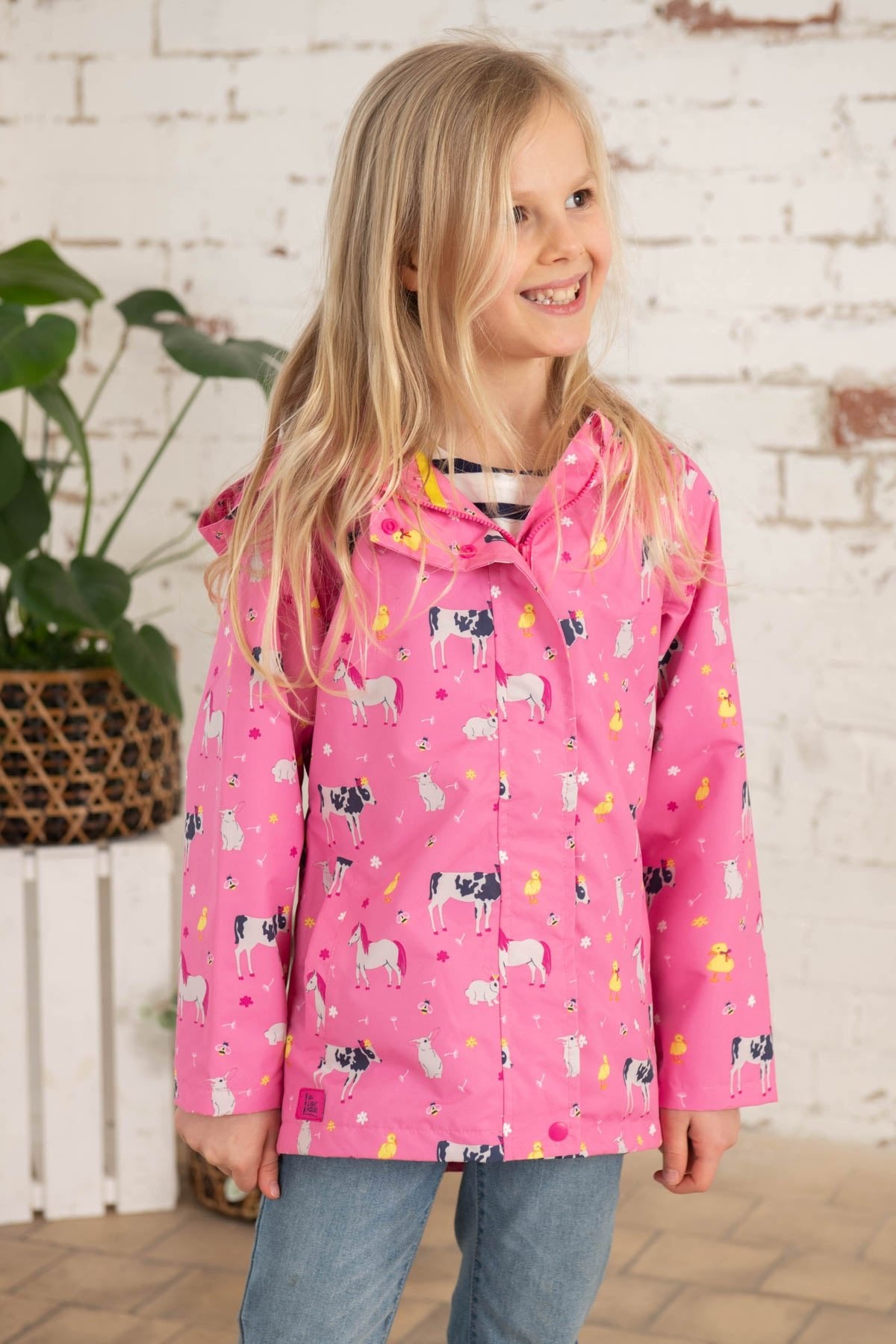 Olivia Jacket - Sweet Pea Farm Print - Lighthouse