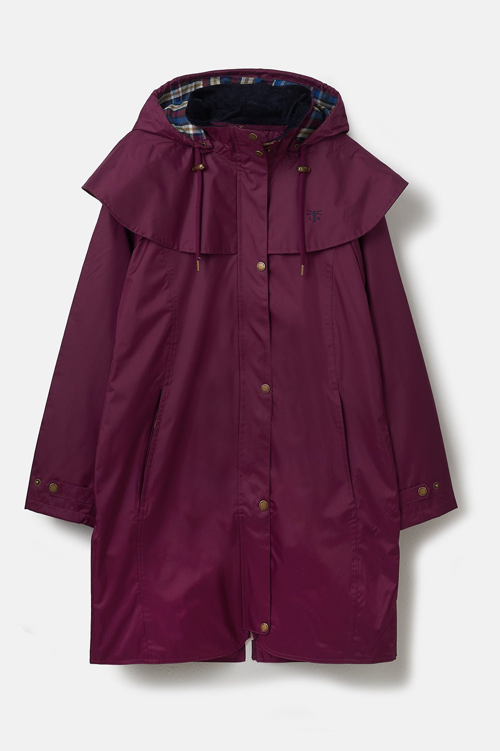Outrider 3/4 Length Waterproof Raincoat - Plum-Lighthouse