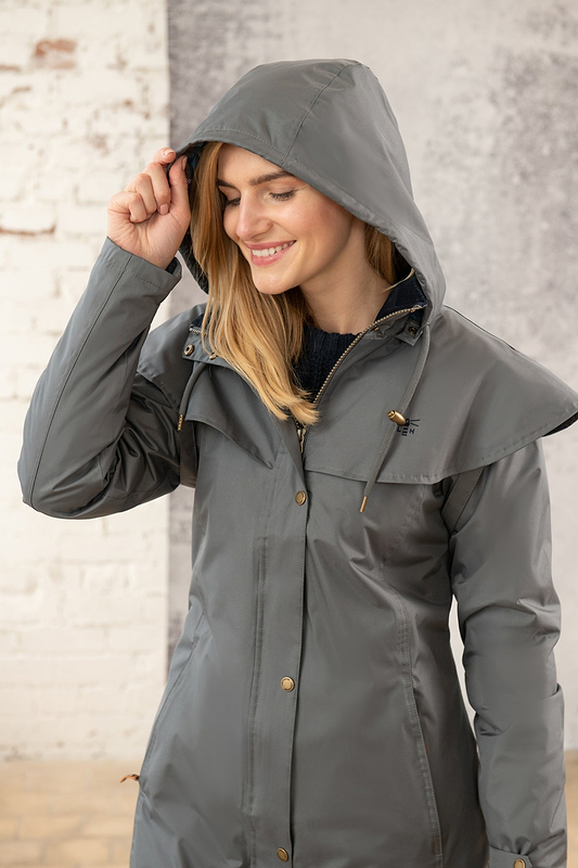 Outrider 3/4 Length Waterproof Raincoat - Urban Grey-Lighthouse