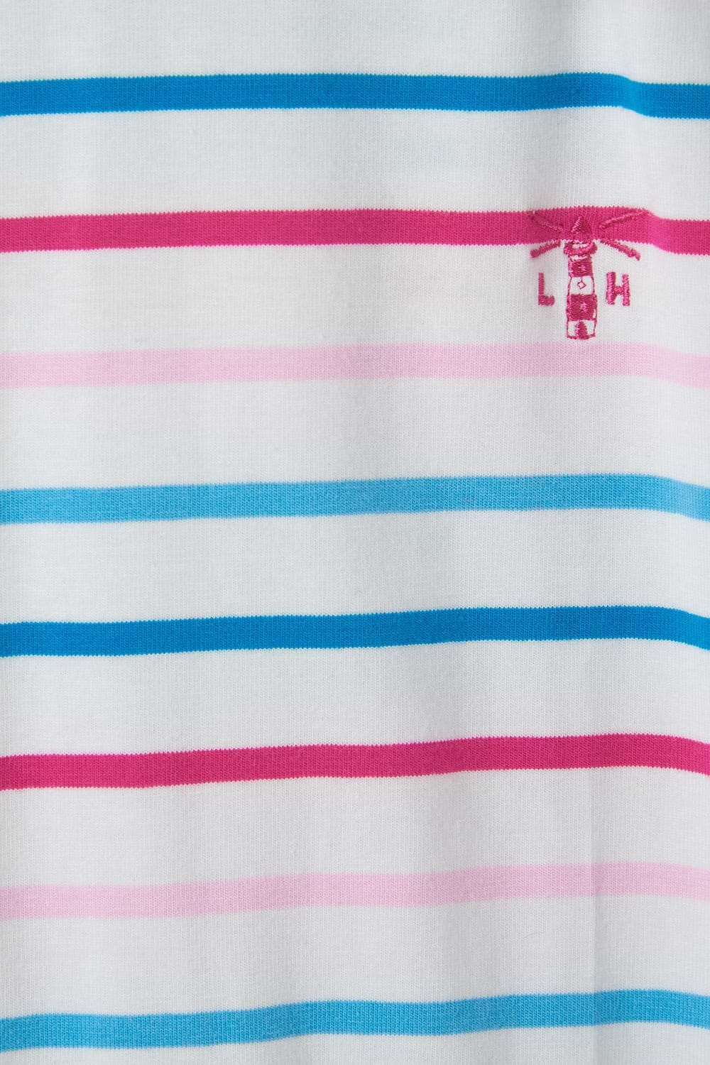 Penelope Playsuit - Teal Pink Stripe-Lighthouse