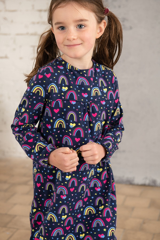 Penny Dress - Rainbow Print - Lighthouse