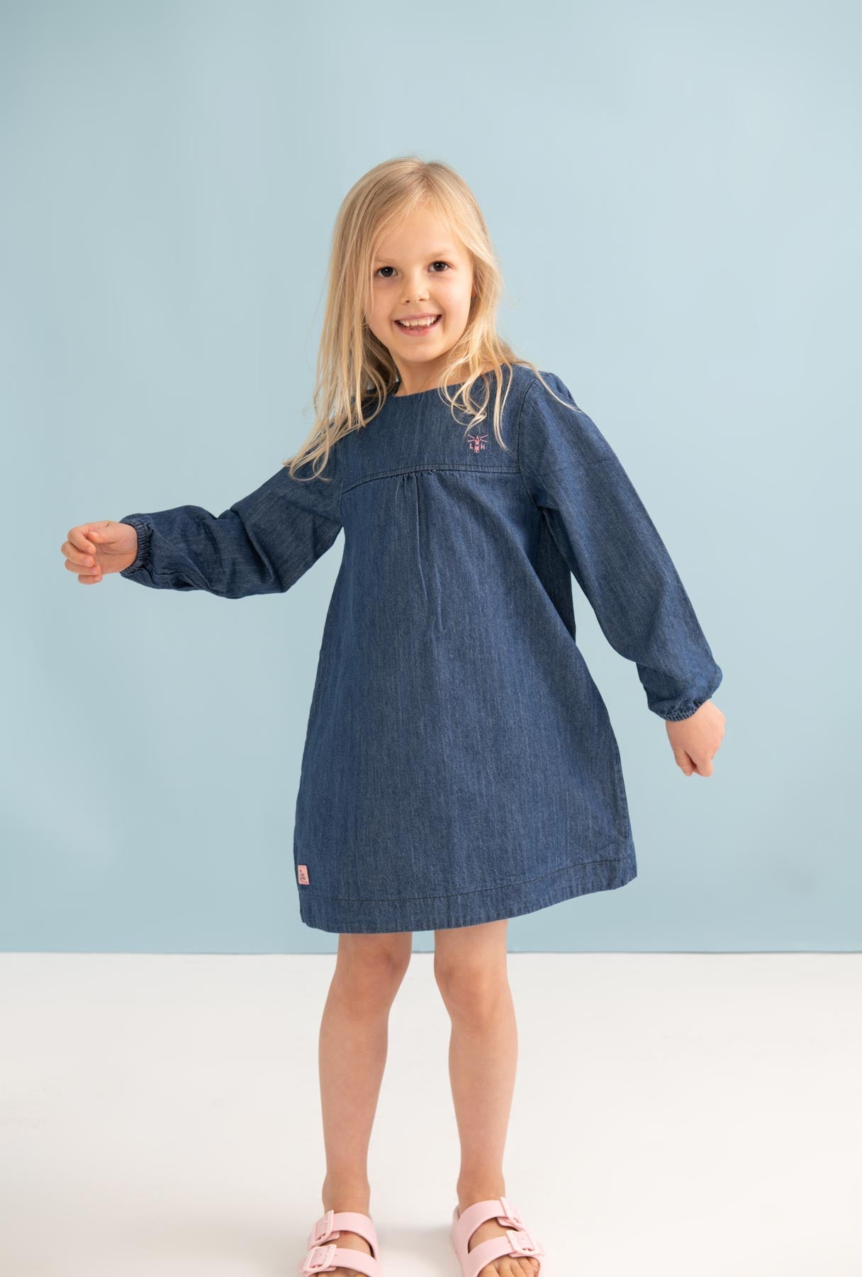 Penny Dress - Washed Denim - Lighthouse
