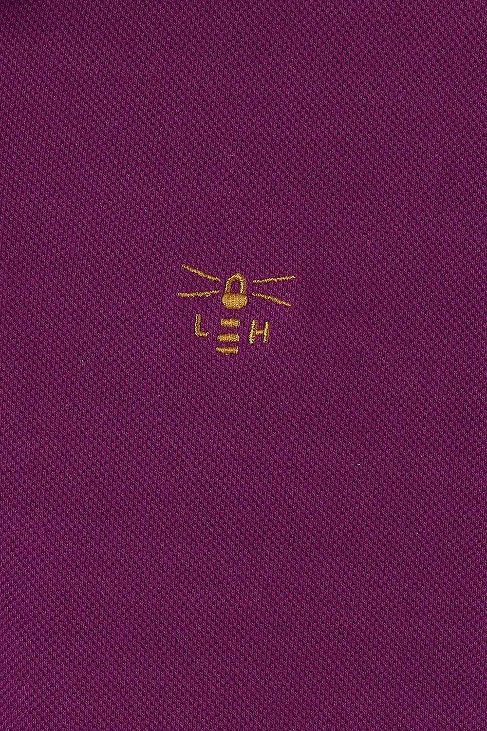 Pier Polo Shirt - Grape Pique - Lighthouse