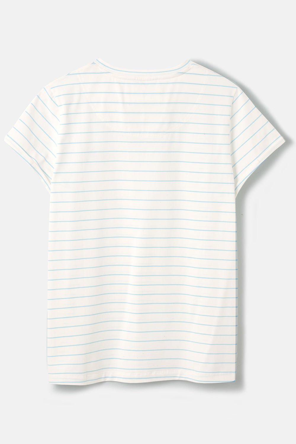Seashore T Shirt - Cloud Pale Blue Stripe-Lighthouse