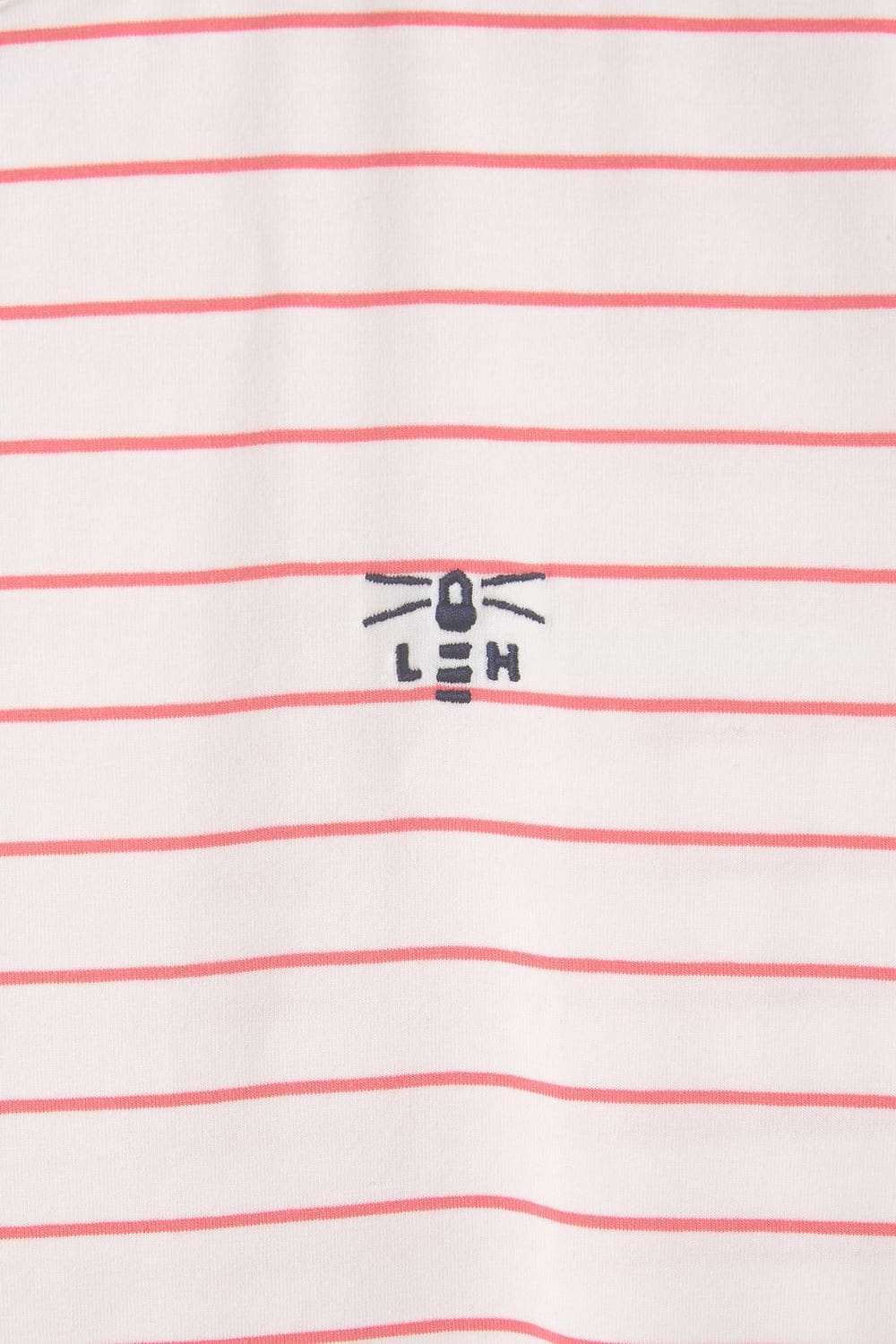Seashore T Shirt - Cloud Pink Stripe-Lighthouse