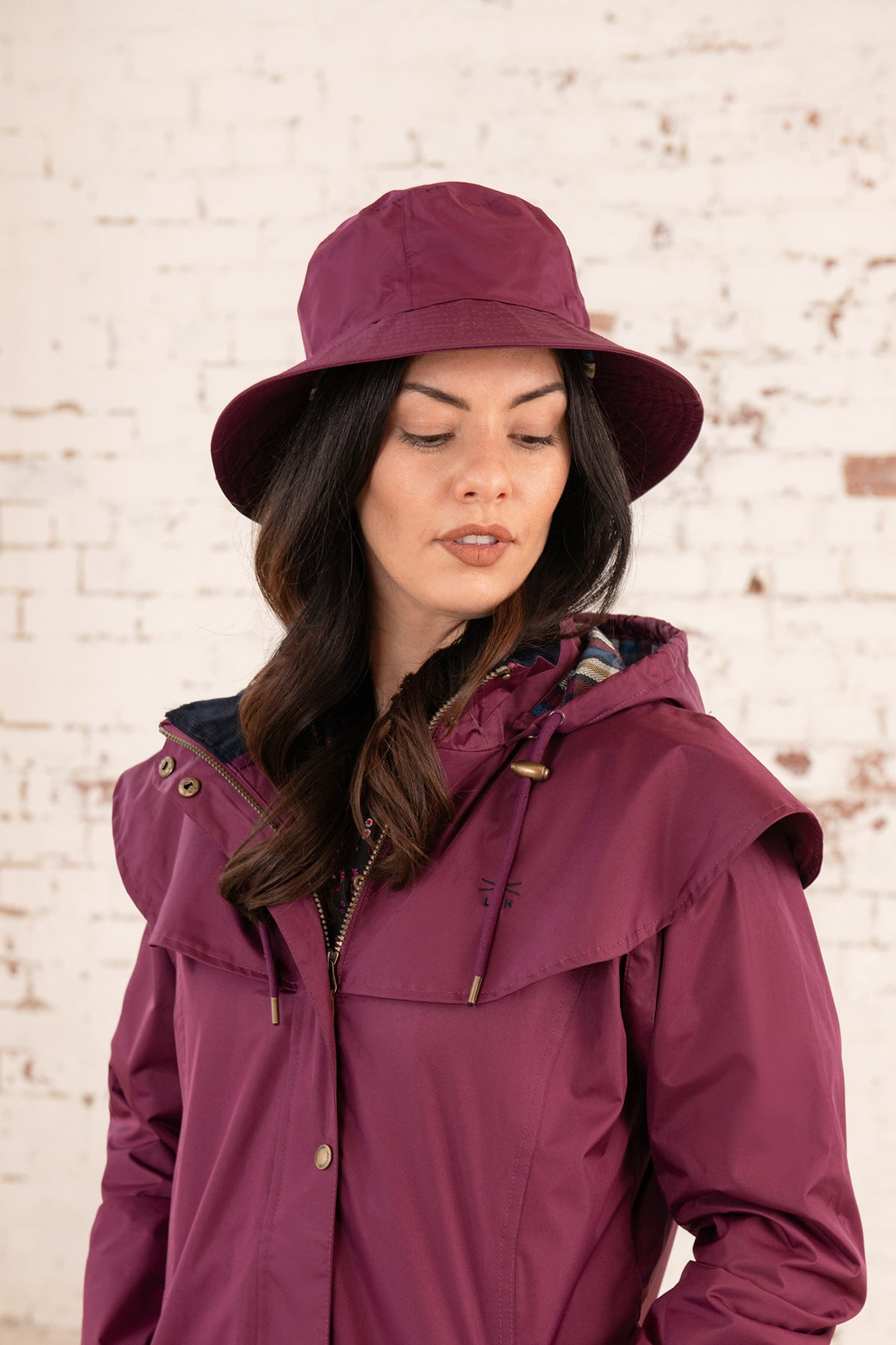 Storm Women's Waterproof Rain Hat - Plum | Lighthouse