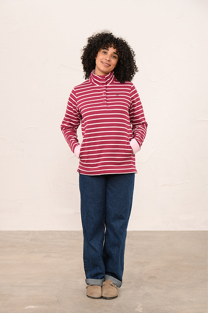 Haven Jersey - Berry Pale Pink Stripe