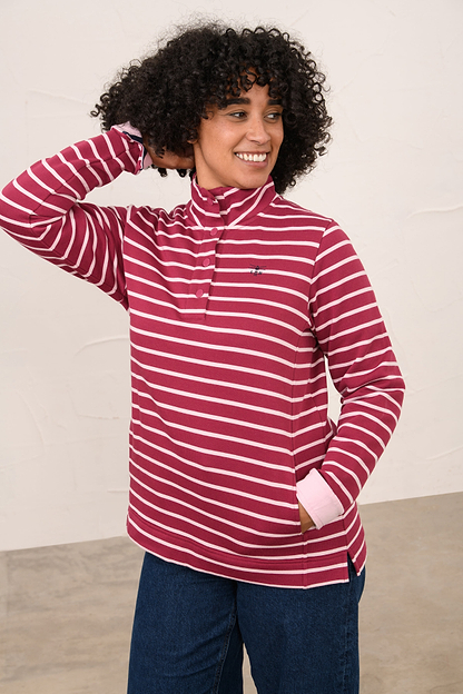 Haven Jersey - Berry Pale Pink Stripe