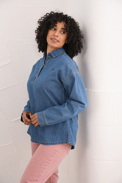 Leona Shirt - Washed Denim