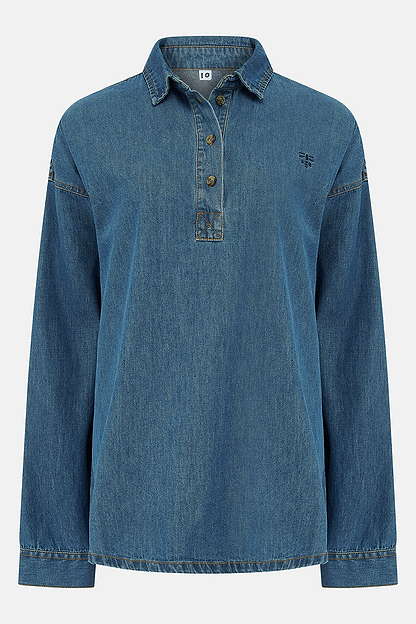 Leona Shirt - Washed Denim