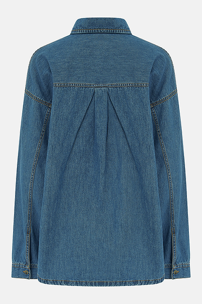 Leona Shirt - Washed Denim