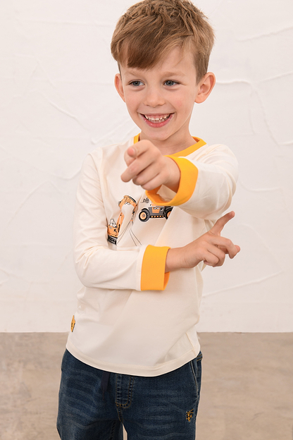 Oliver Top - Yellow JCB Fastrac