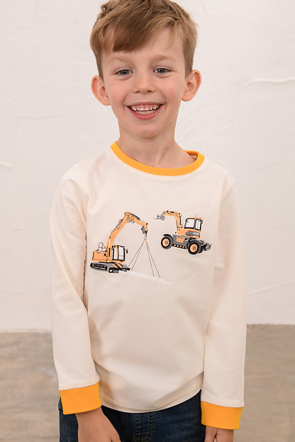 Oliver Top - Yellow JCB Fastrac