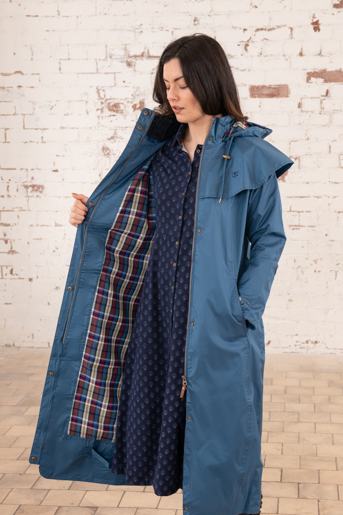 Outback Full Length Waterproof Raincoat - Deep Sea-Lighthouse