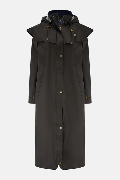 Outback Full Length Waterproof Raincoat - Chocolate