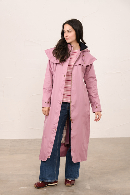 Outback Full Length Waterproof Raincoat - Wild Rose