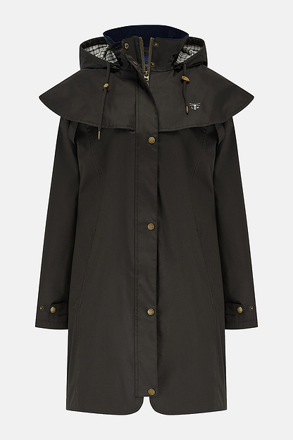 Outrider 3/4 Length Waterproof Raincoat - Chocolate