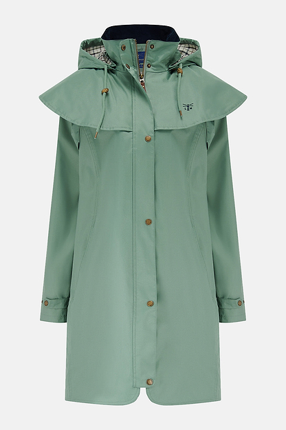 Outrider 3/4 Length Waterproof Raincoat - Sage