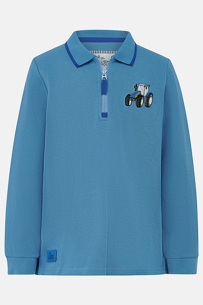 Pier Long Sleeve Top - Blue Tractor