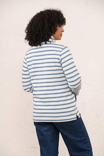 Shore Sweatshirt - Bluestone Pale Blue Stripe