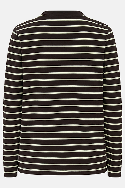 Sorcha Top - Cocoa Cream Stripe