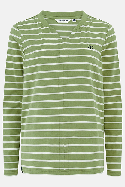 Sorcha Top - Moss Stripe
