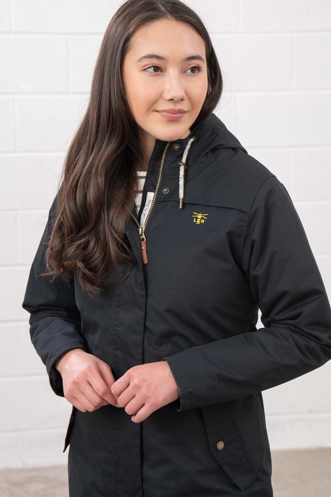 Abigail Coat. Fleece Lined Padded Raincoat | Lighthouse