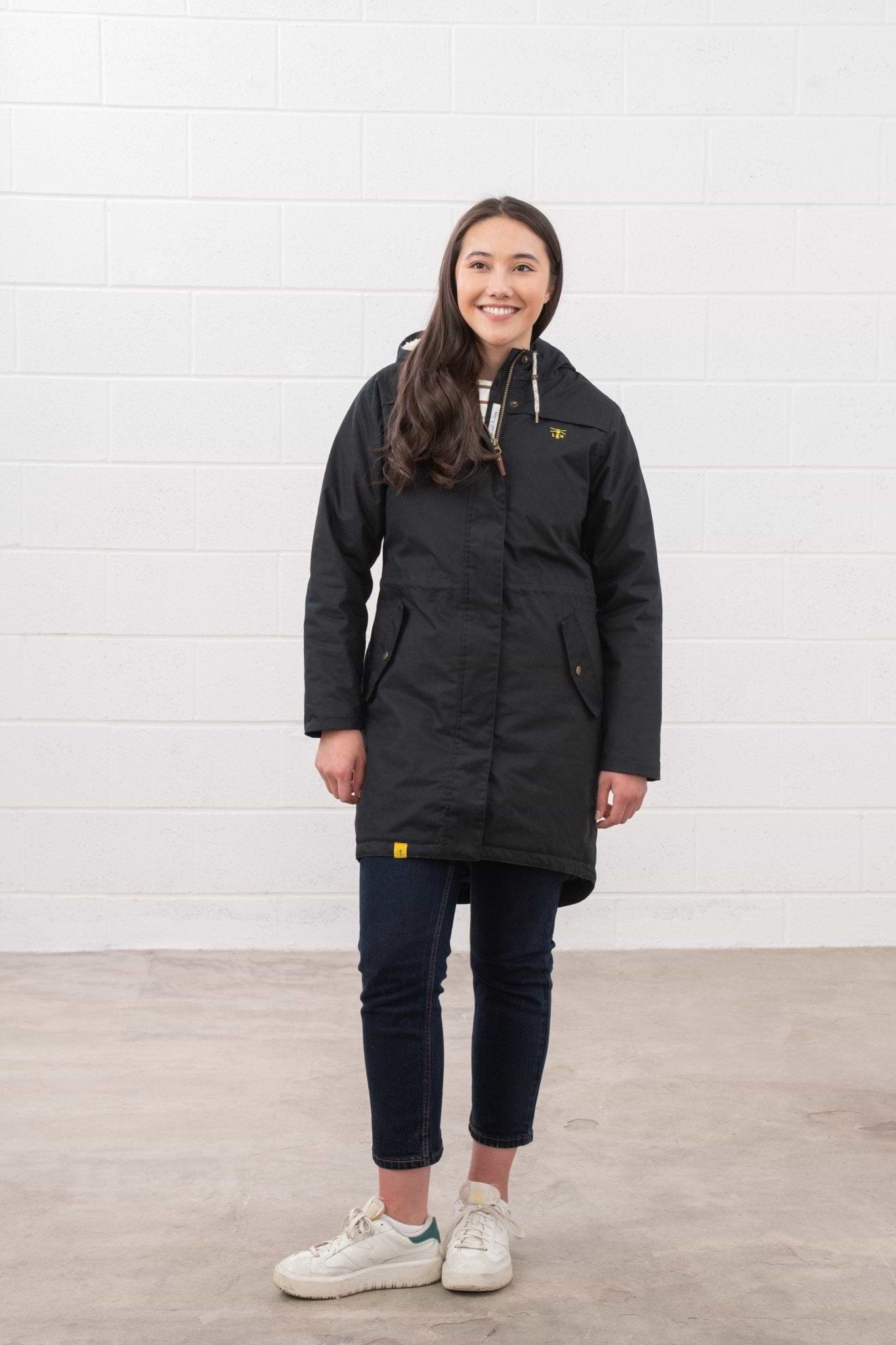 Abigail Coat. Fleece Lined Padded Raincoat | Lighthouse