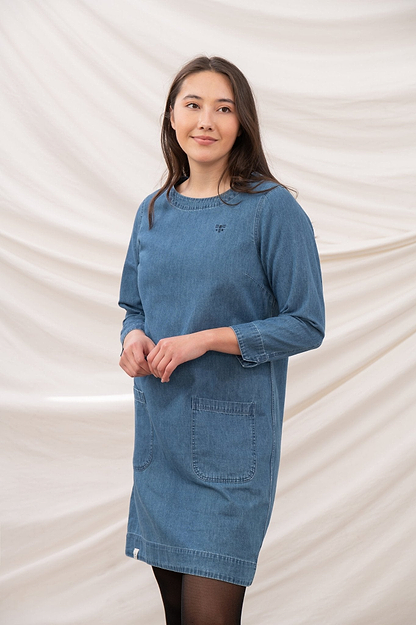 Anna Dress - Washed Denim - Lighthouse