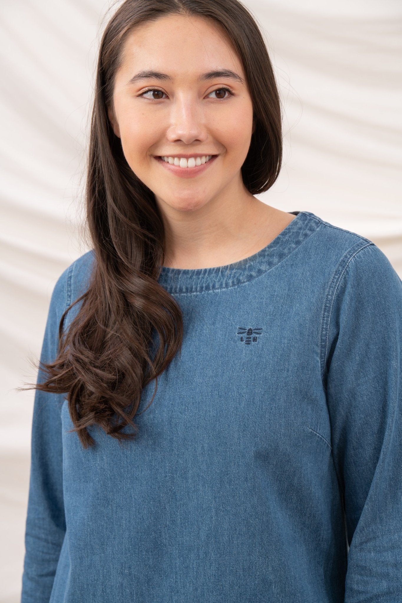 Anna Dress - Washed Denim - Lighthouse