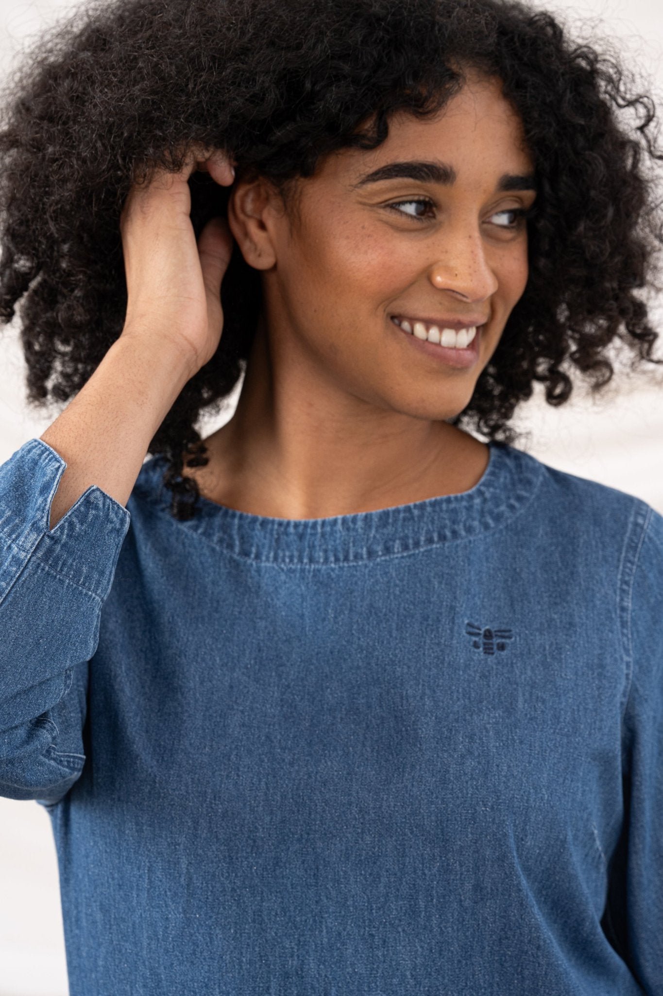 Anna Dress - Washed Denim - Lighthouse